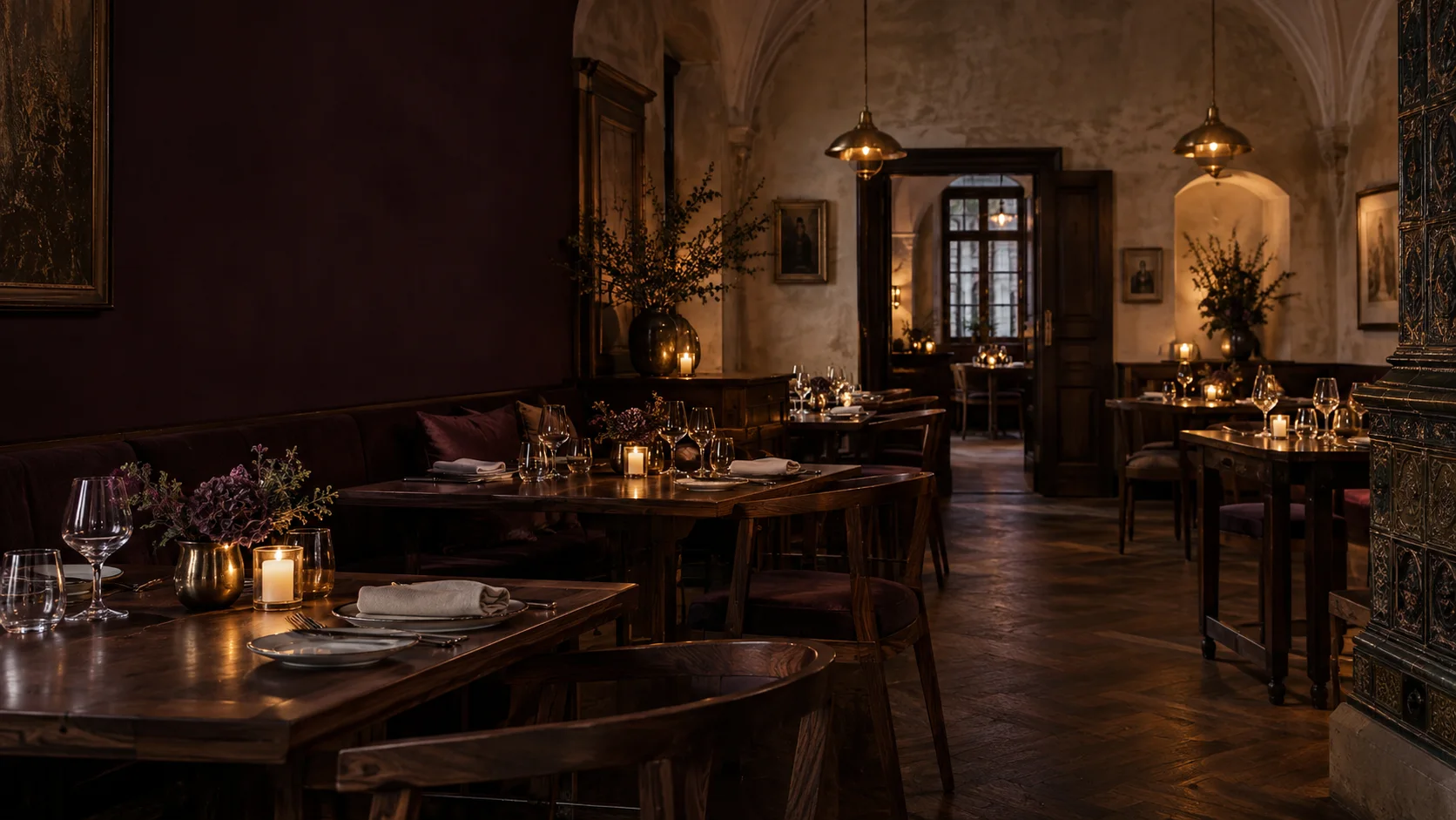 Wieczorny stół w restauracji Stół Wieczoru